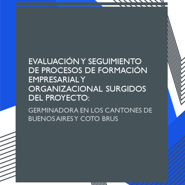 Evaluación y seguimiento de procesos de formación empresarial y organizacional surgidos del proyecto Germinadora en los cantones de Buenos Aires y Coto Brus